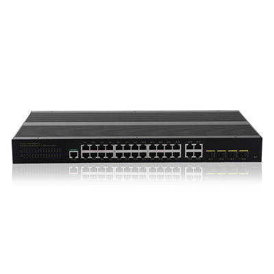 24 Gigabit Industrial Managed POE Switch With 4 SFP Slot Port