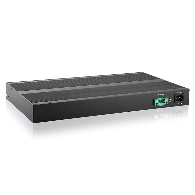 56Gbps POE Powered Unmanaged Switch 24 Gigabit POE Port 4 SFP Slot Port