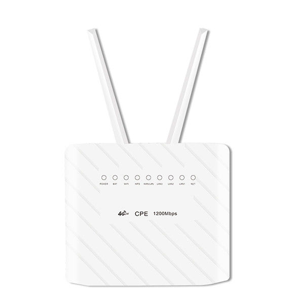 1200Mbps CAT6 4G Cpe Router Dual Band With SIM Slot Rj45 Port