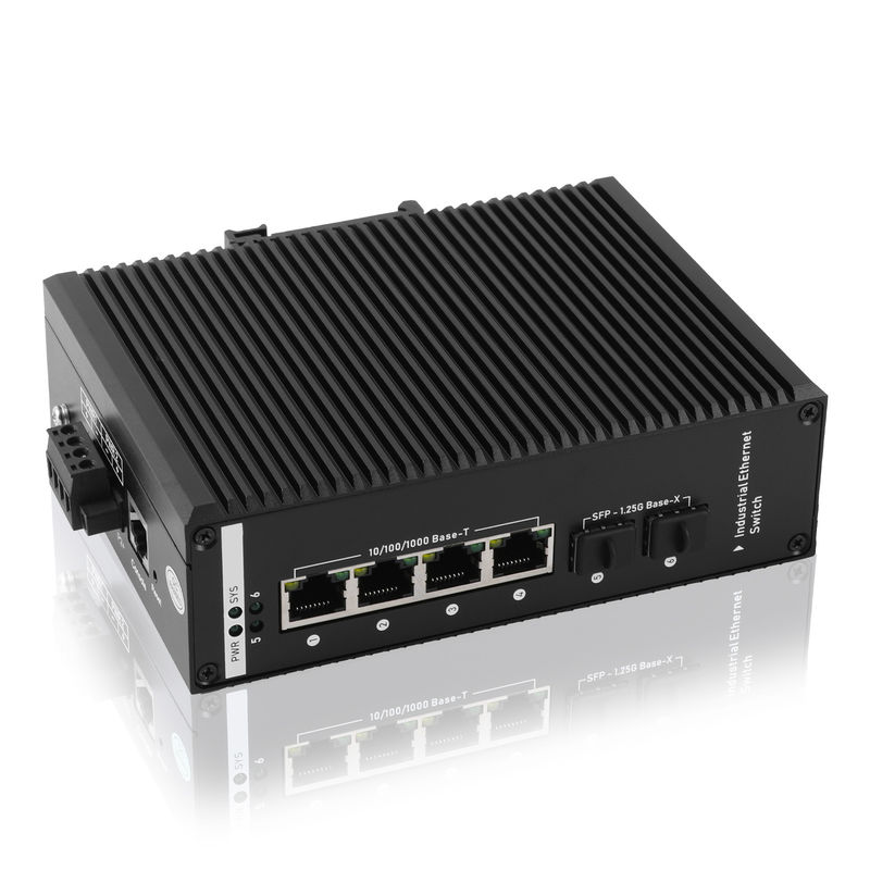 Metal Shell Gigabit Managed Switch With 4 POE Port 2 SFP Port